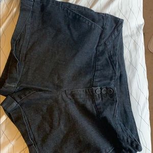 Black Jean Shorts
